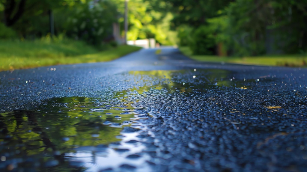 В Псковской области ливнем размыло дорогу