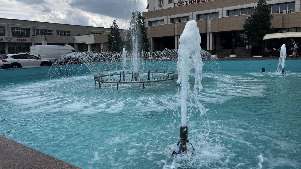 В Коломне завершился ремонт фонтана на Советской площади