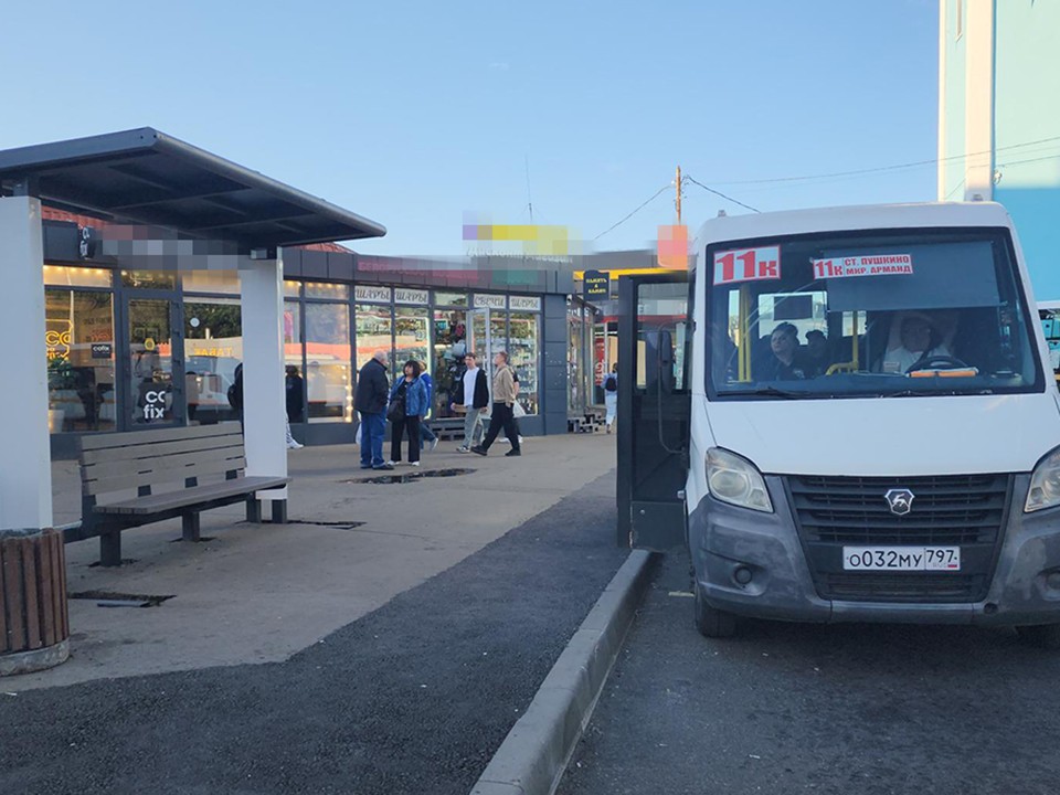 В Пушкино у железнодорожной станции открыли современный автобусный павильон