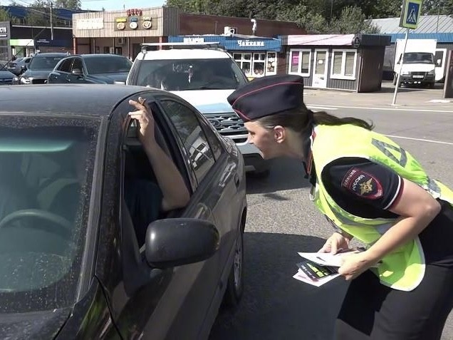 Профилактический рейд по безопасности прошел на железнодорожном переезде в Пушкинском
