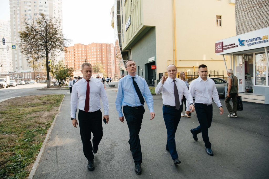 Максим Красноцветов оценил благоустройство центра Пушкино Максим Красноцветов оценил благоустройство центра Пушкино