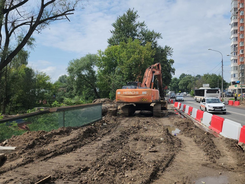 В Пушкино стартовали работы по возведению нового моста через Серебрянку в микрорайоне Арманд