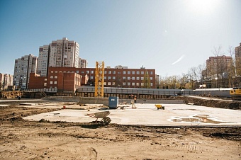 Депутат Госдумы Сергей Пахомов и глава округа Пушкинский Максим Красноцветов посетили Образовательный центр № 2 в Ивантеевке