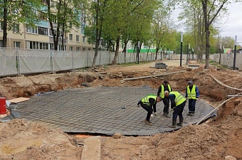 В городском округе Пушкинский в микрорайоне Дзержинец создают фонтанный комплекс с музыкой и светом
